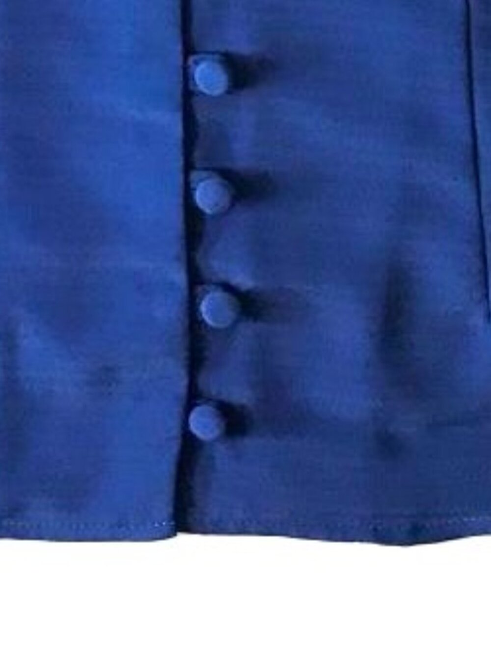 Apricot Blue Satin Button Cami Top Blouse Sleeveless • US 4 / UK 8 • NWT - Picture 4 of 13
